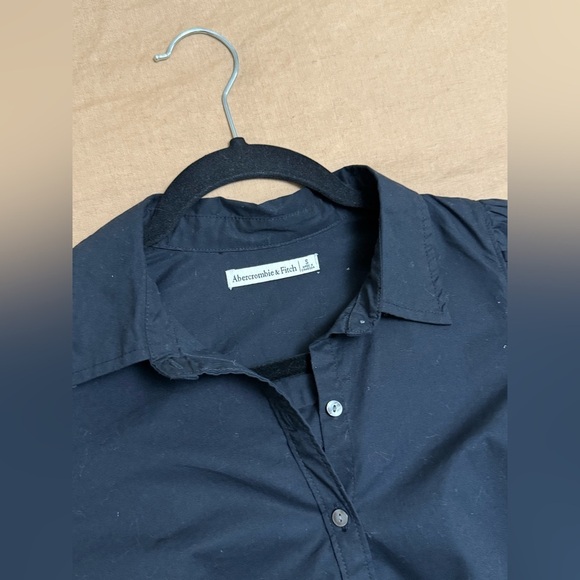 Abercrombie&Fitch Black Long Sleeve buttoned cotton Bodysuit - Picture 5 of 9